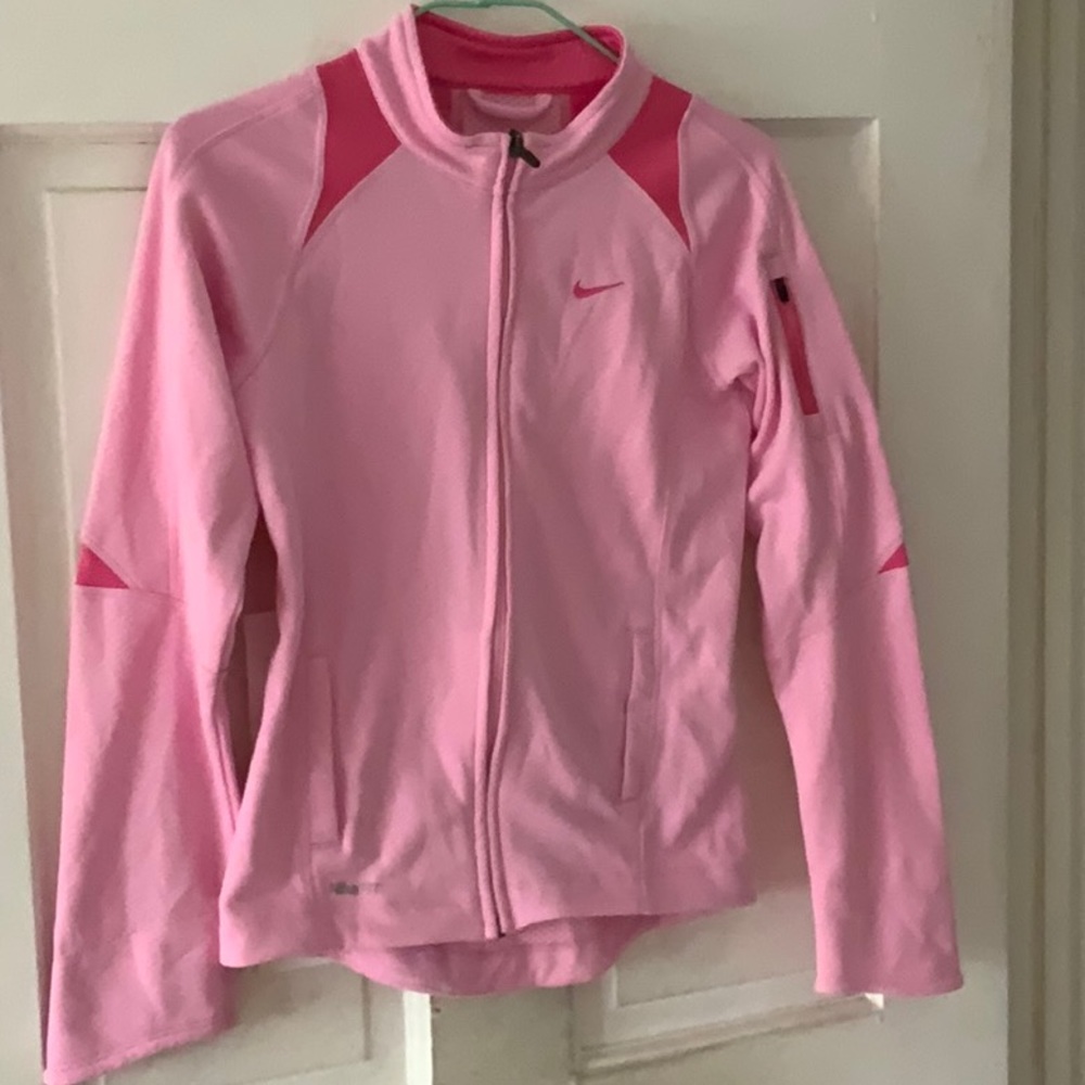 Nike FitDry girls pink track jacket in medium